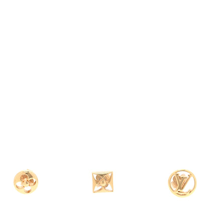 Louis Vuitton Metal Crazy In Lock Earrings Set Gold 1 of 5