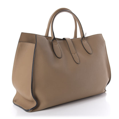 Gucci Soft Calfskin Medium Jackie Top Handle Bag Classic Camel 3 of 14