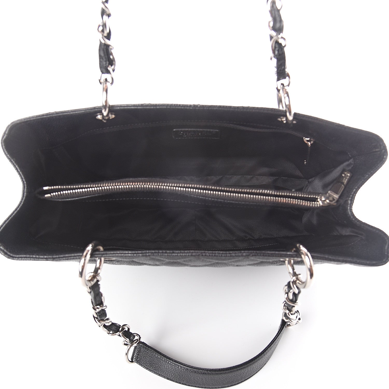 Chanel Caviar Quilted Grand Shopping Tote GST Black 4 of 8