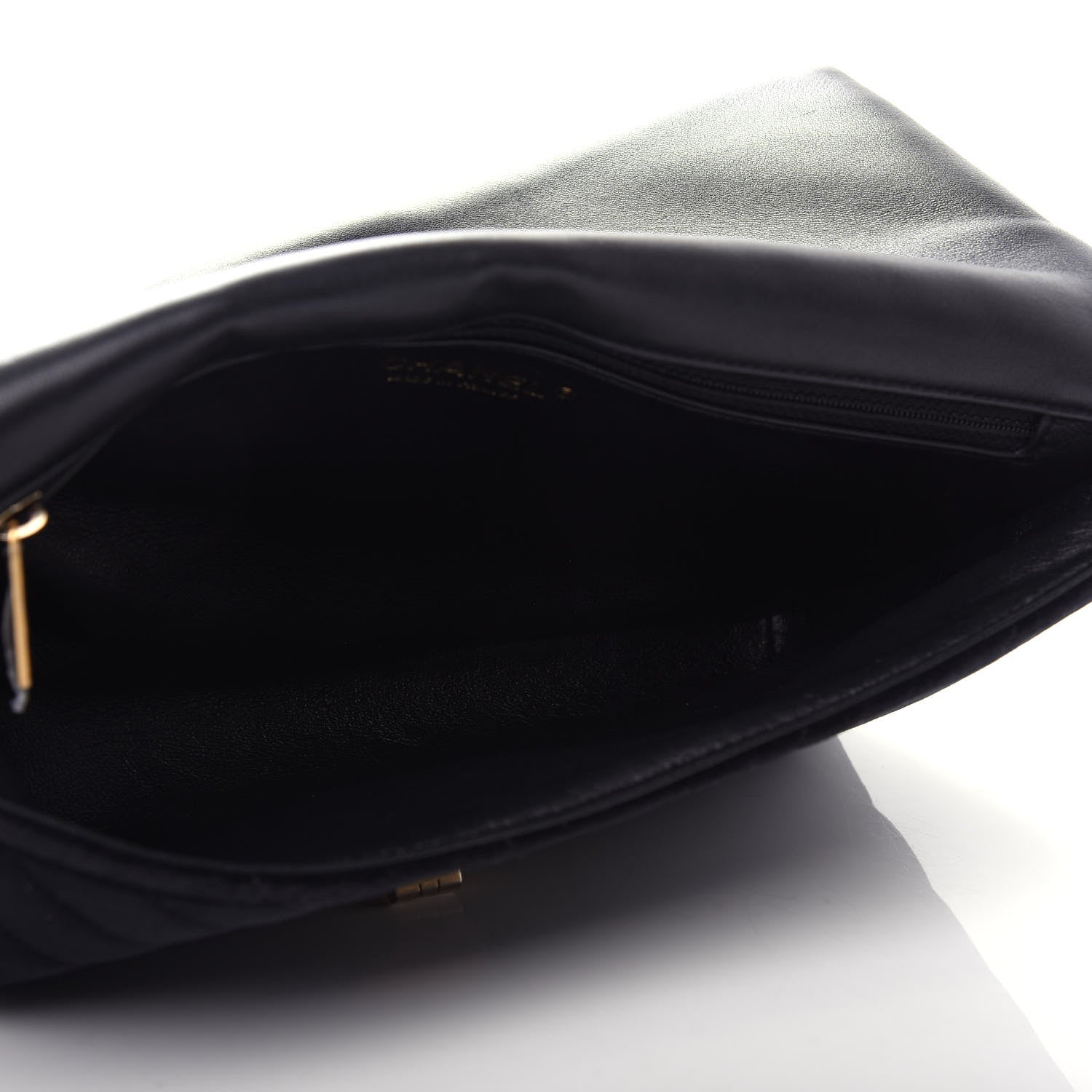 Chanel Velvet Chevron Quilted Reissue 2.55 Clutch Black 5 of 7