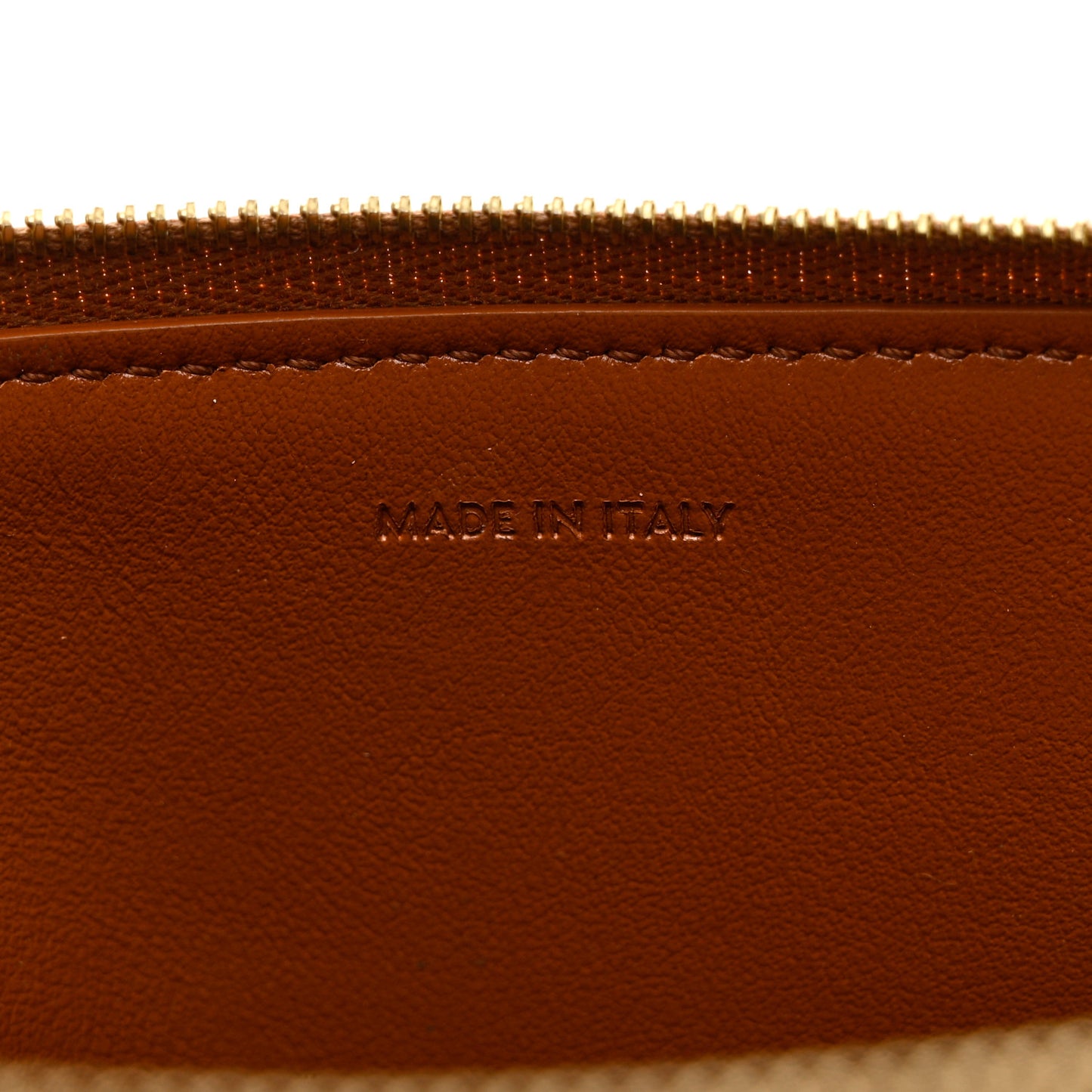 Smooth Calfskin Cuir Triomphe Pouch Tan