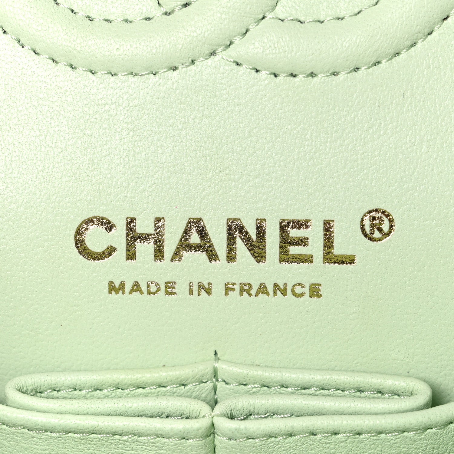 Chanel Caviar Quilted Small Double Flap Light Green 6 of 10