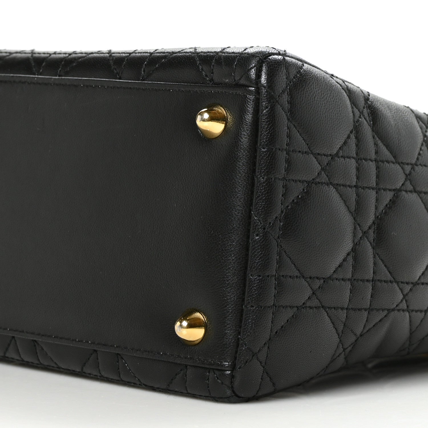 Christian Dior Lambskin Cannage Large Lady Dior Black 9 of 9