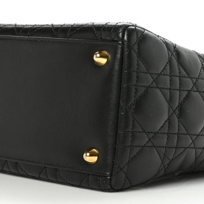 Christian Dior Lambskin Cannage Large Lady Dior Black 9 of 9