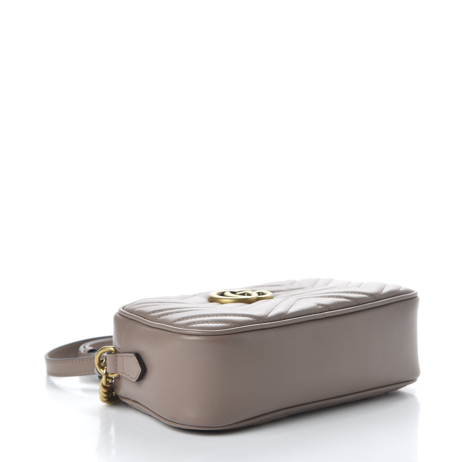 Gucci Calfskin Matelasse Small GG Marmont Chain Shoulder Bag Porcelain Rose 4 of 10