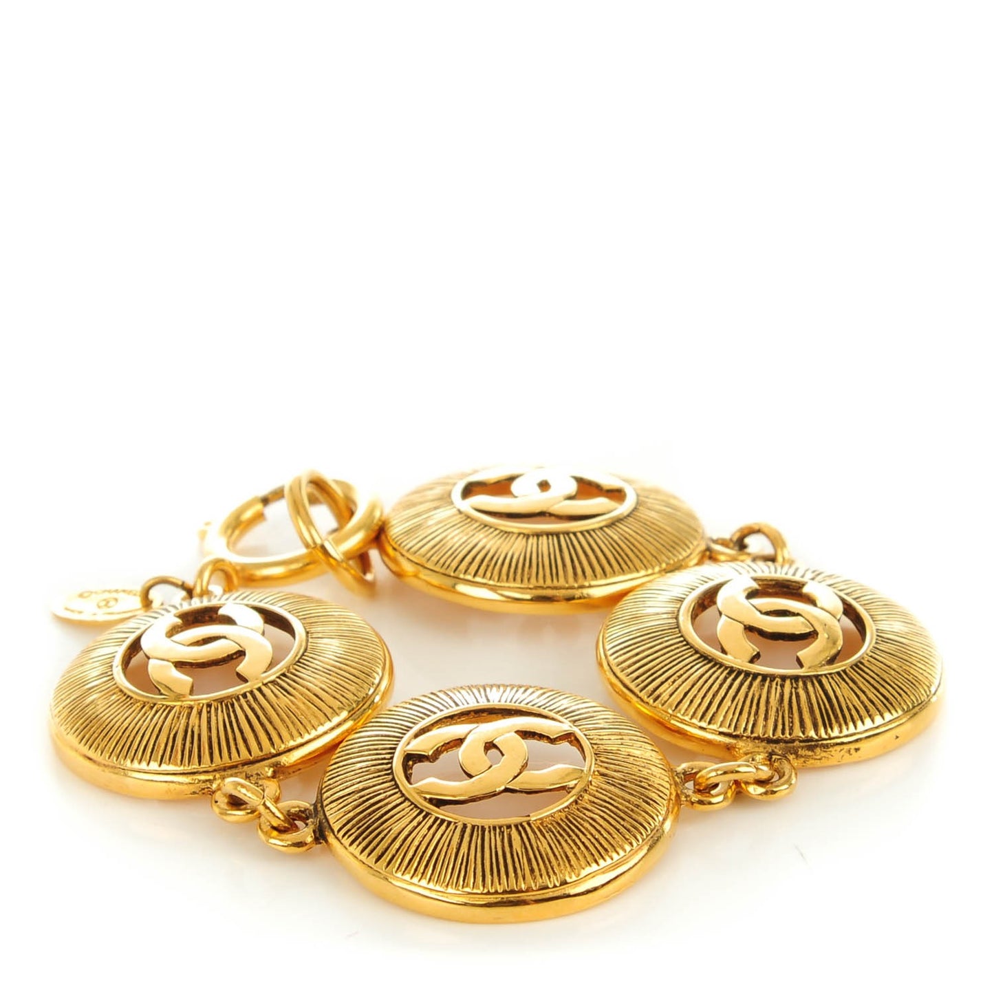 CC Medallion Bracelet Gold