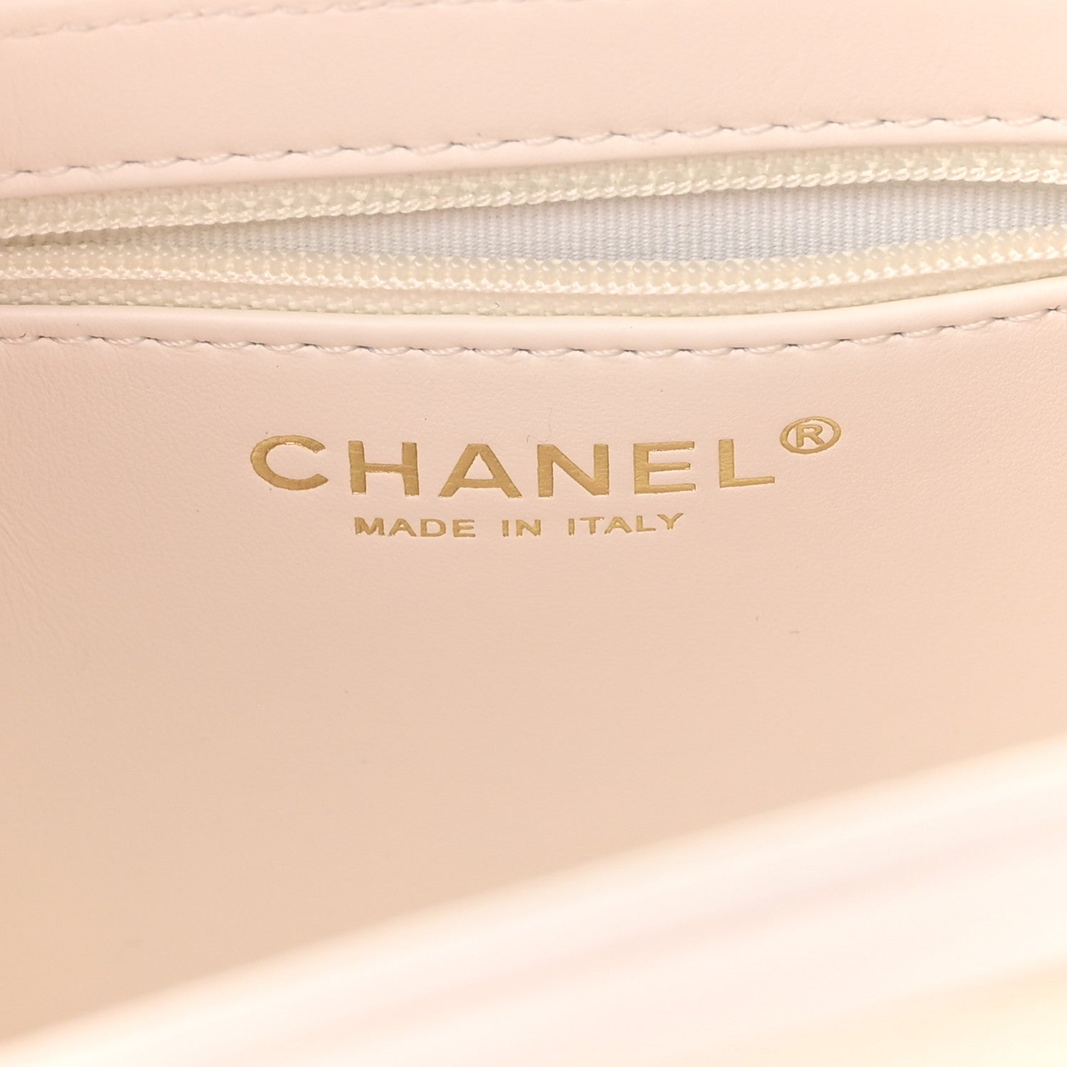 Chanel Shiny Aged Calfskin Quilted Nano Kelly Shopper White 6 of 13