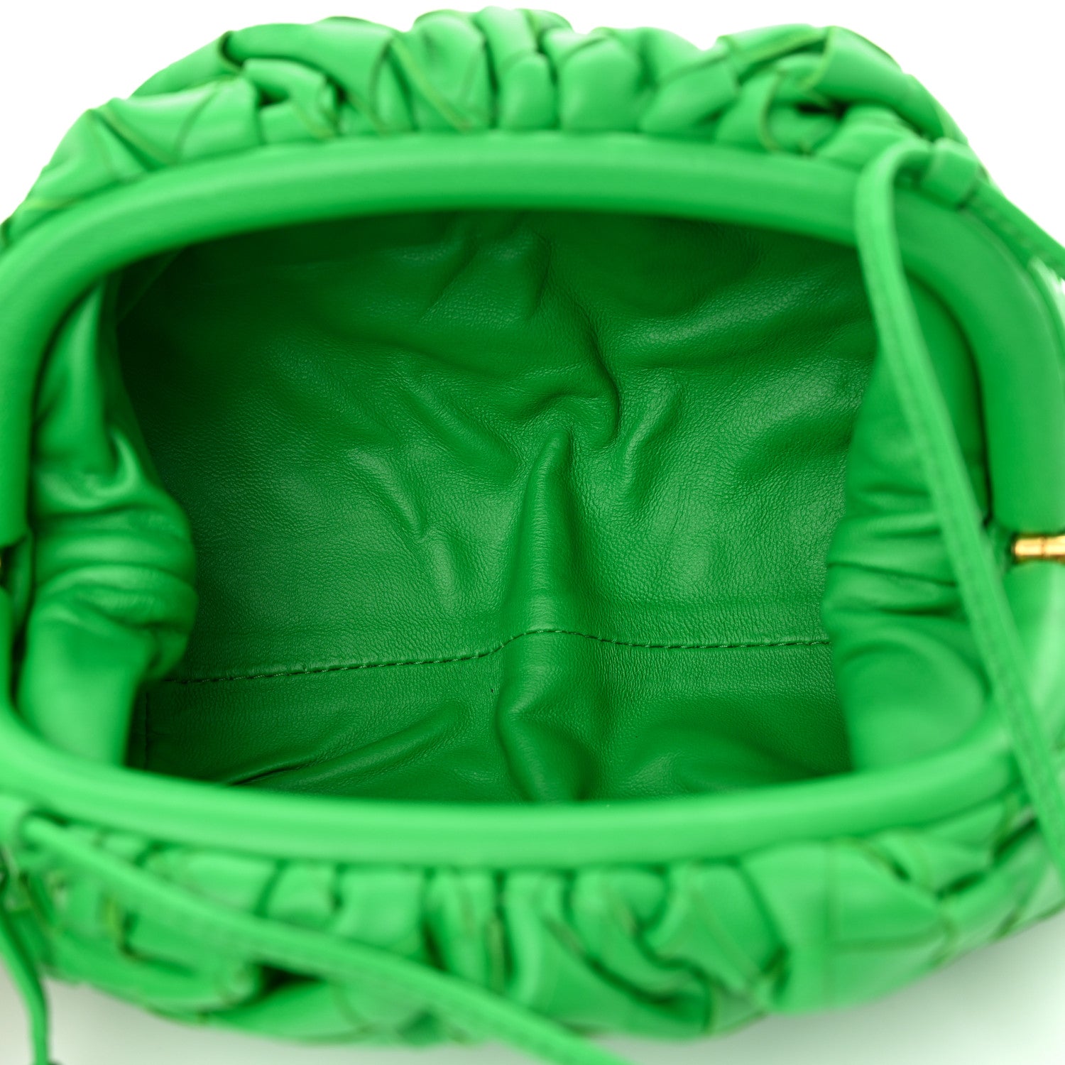 Bottega Veneta Nappa Intrecciato The Mini Pouch Clutch Parakeet 5 of 10