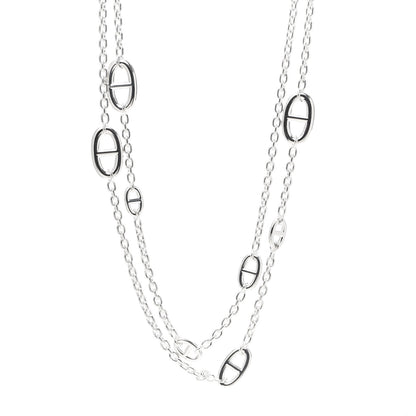 Hermes Sterling Silver Farandole Necklace 120 1 of 5