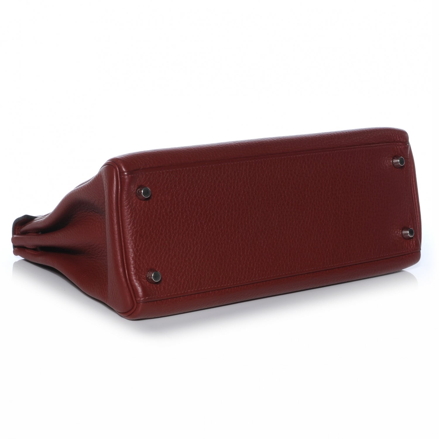 Hermes Taurillon Clemence Kelly 32 Rouge H 4 of 10