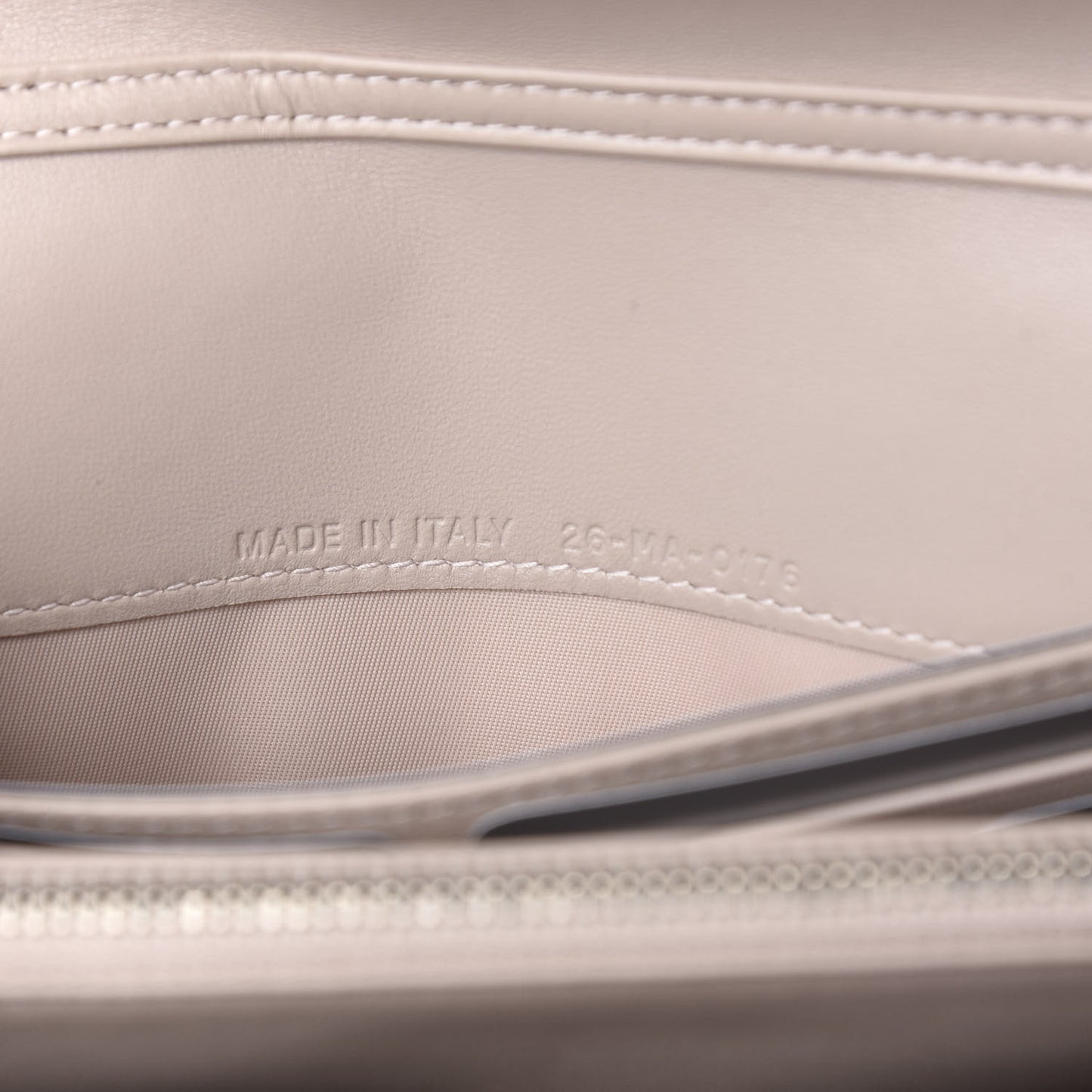 Grained Calfskin Diorama Croisiere Chain Wallet Rose Poudre