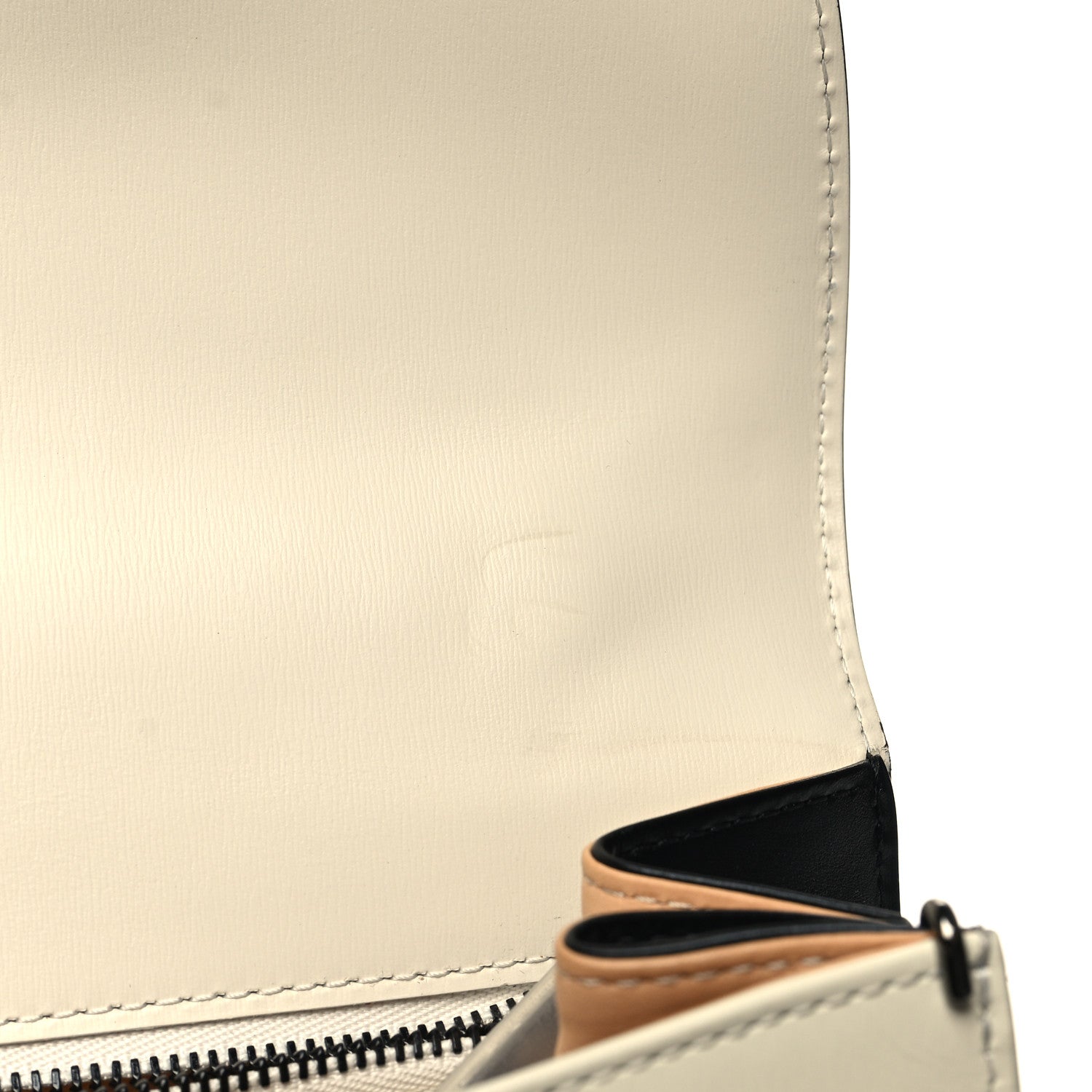 Delvaux Box Calfskin Light And Shadow MM Brillant Satchel Black Ivory 13 of 14