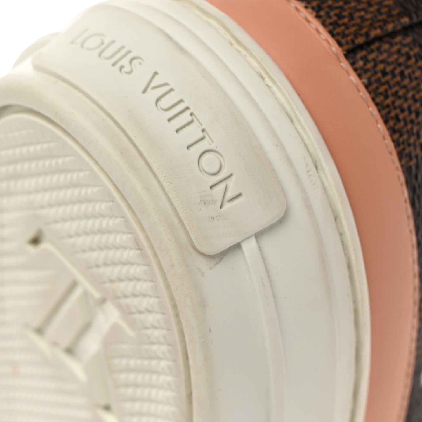 Damier Ebene Stellar High Top Sneakers 37.5 Venus Pink