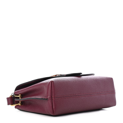 Burberry Soft Grain Calfskin Small Buckle Bag Dark Plum 3 of 8