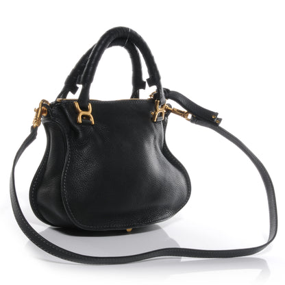 Chloe Calfskin Mini Marcie Satchel Black 3 of 9