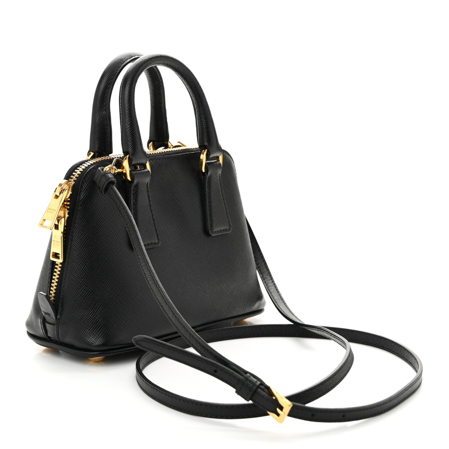 Saffiano Lux Mini Promenade Tote Black