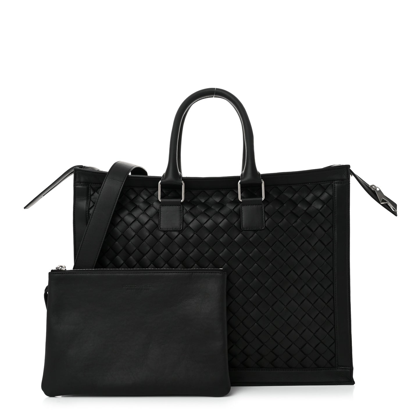 Nappa Intrecciato Briefcase Black