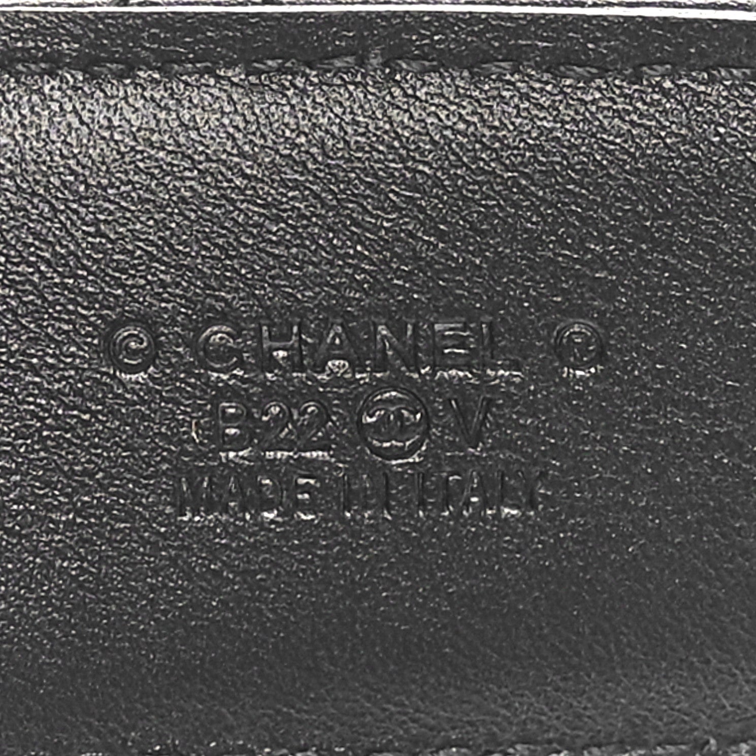 Chanel Calfskin Quilted CC Chain Belt 80 32 Black 6 of 9