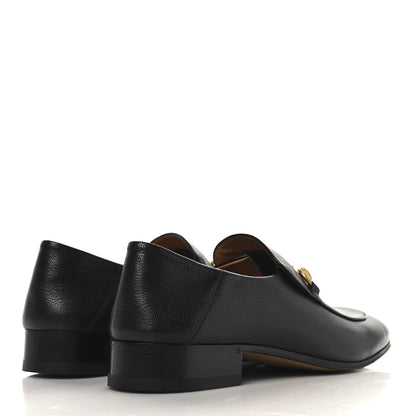 Gucci Goatskin Mens Horsebit Loafers 8.5 Black 5 of 10