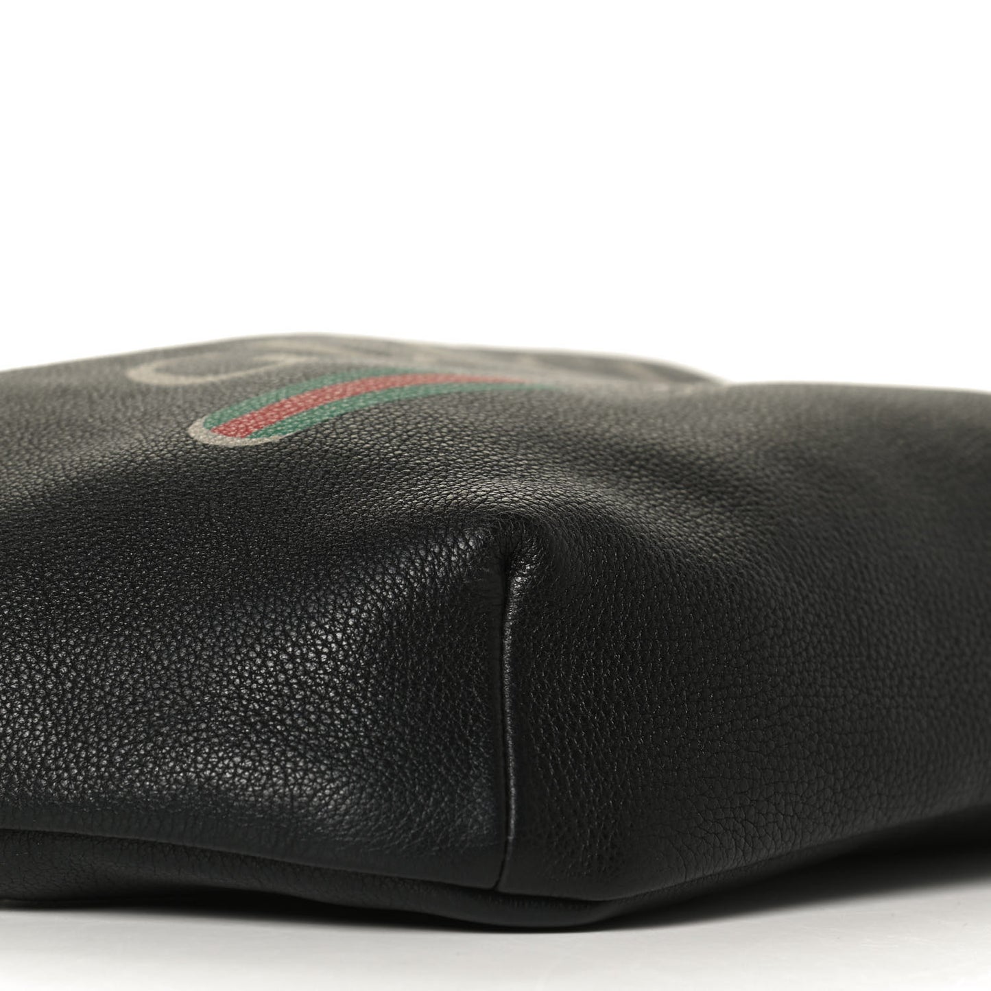 Grained Calfskin Logo Belt Bag Black