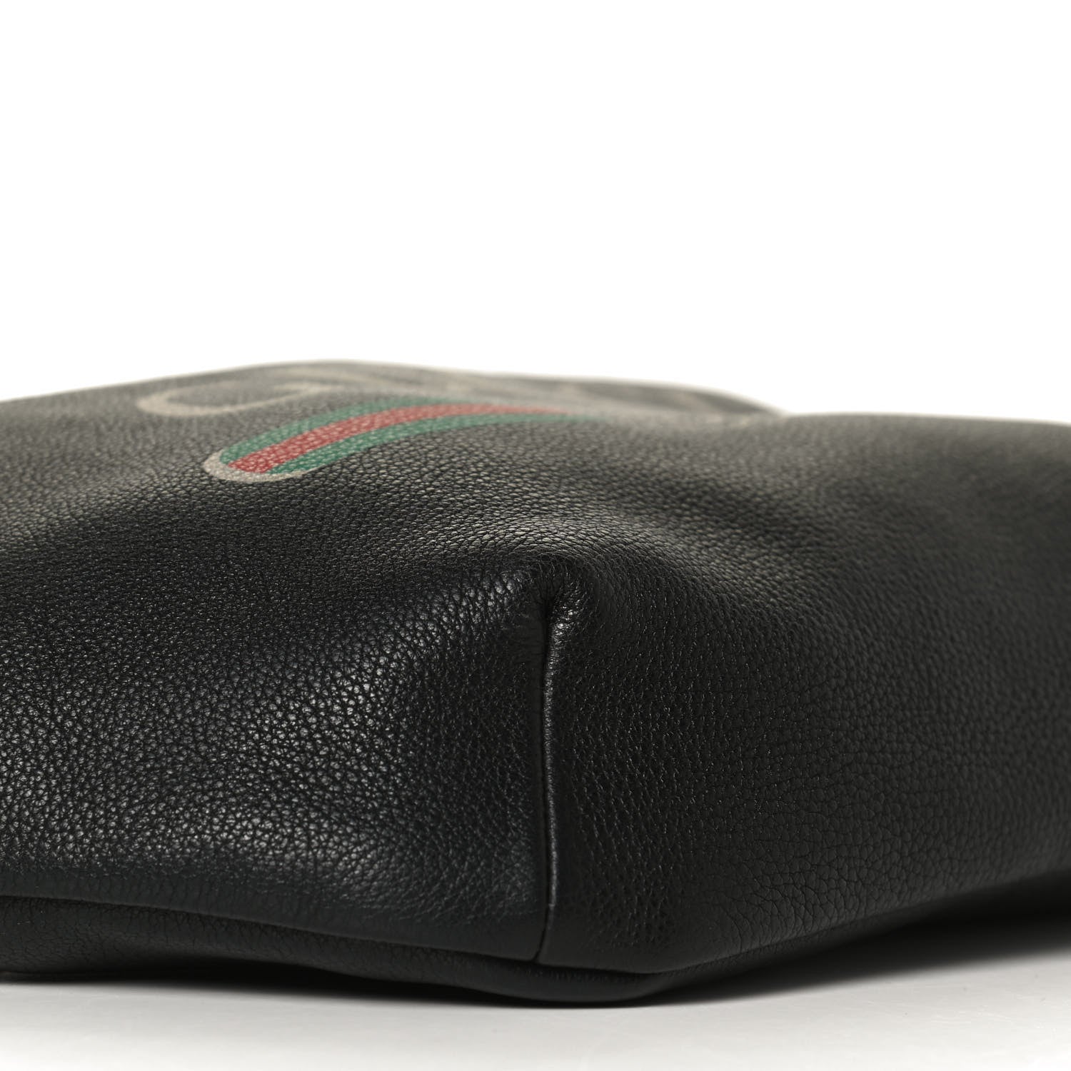 Gucci Grained Calfskin Logo Belt Bag Black 10 of 11