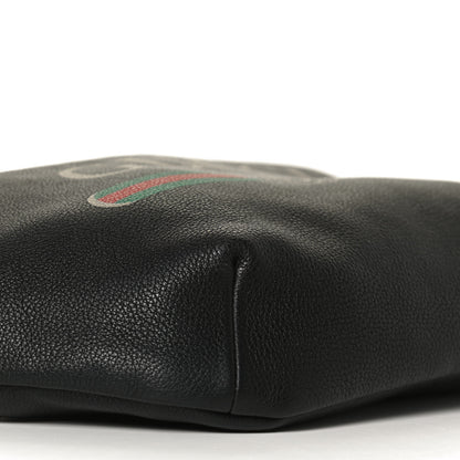 Gucci Grained Calfskin Logo Belt Bag Black 10 of 11