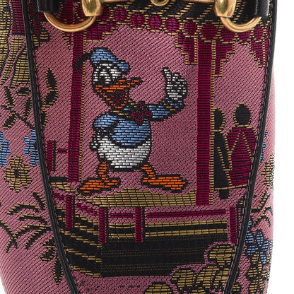 Gucci X DISNEY Jacquard Japanese Donald Duck Womens Princetown Slippers 38.5 Pink Black 9 of 10