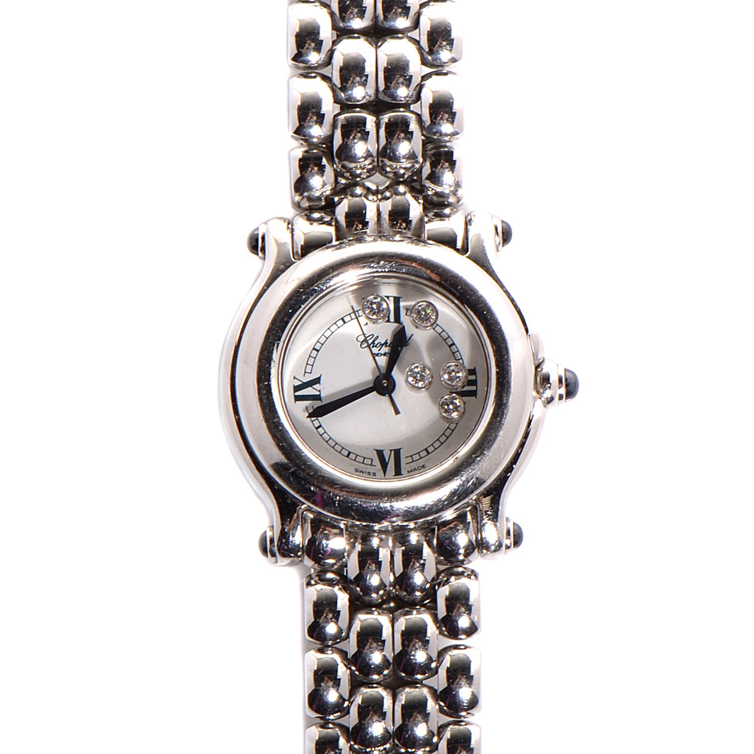 Chopard Stainless Steel 5 Diamond 26mm Happy Sport Quartz Watch 1 of 7