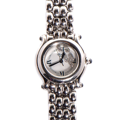 Chopard Stainless Steel 5 Diamond 26mm Happy Sport Quartz Watch 1 of 7