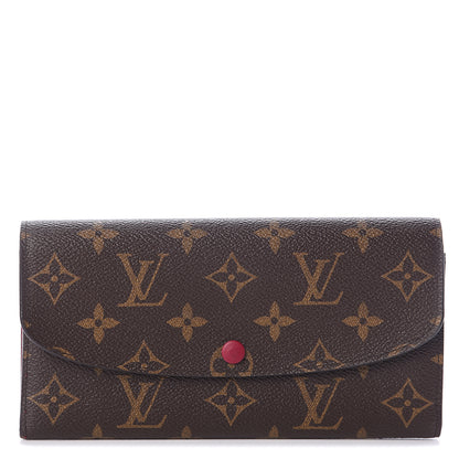 Louis Vuitton Monogram Emilie Wallet Fuchsia 1 of 5