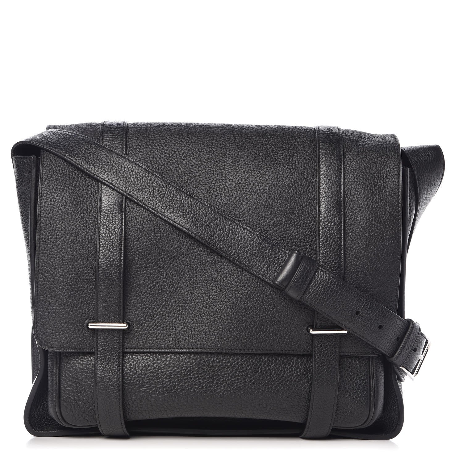 Hermes Taurillon Clemence Steve Caporal Messenger Black 1 of 8