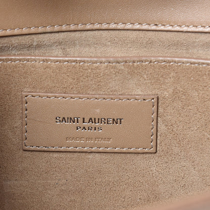 Saint Laurent Smooth Calfskin Medium Classic Monogram Kate Tassel Satchel Dark Beige 6 of 21