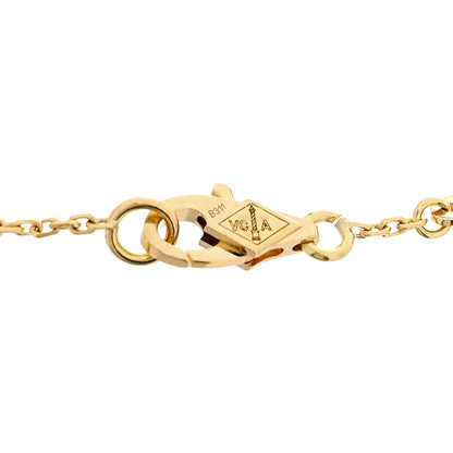 Van Cleef & Arpels 18K Yellow Gold Mother of Pearl Sweet Alhambra Bracelet 4 of 6
