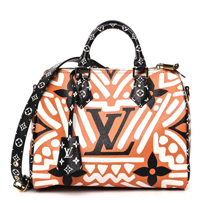 Louis Vuitton Monogram Giant Crafty Speedy Bandouliere 25 Creme Caramel 1 of 11