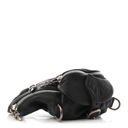 Chrome Hearts Grained Calfskin Snat Pack Gunslinger Waist Bag Black 4 of 10