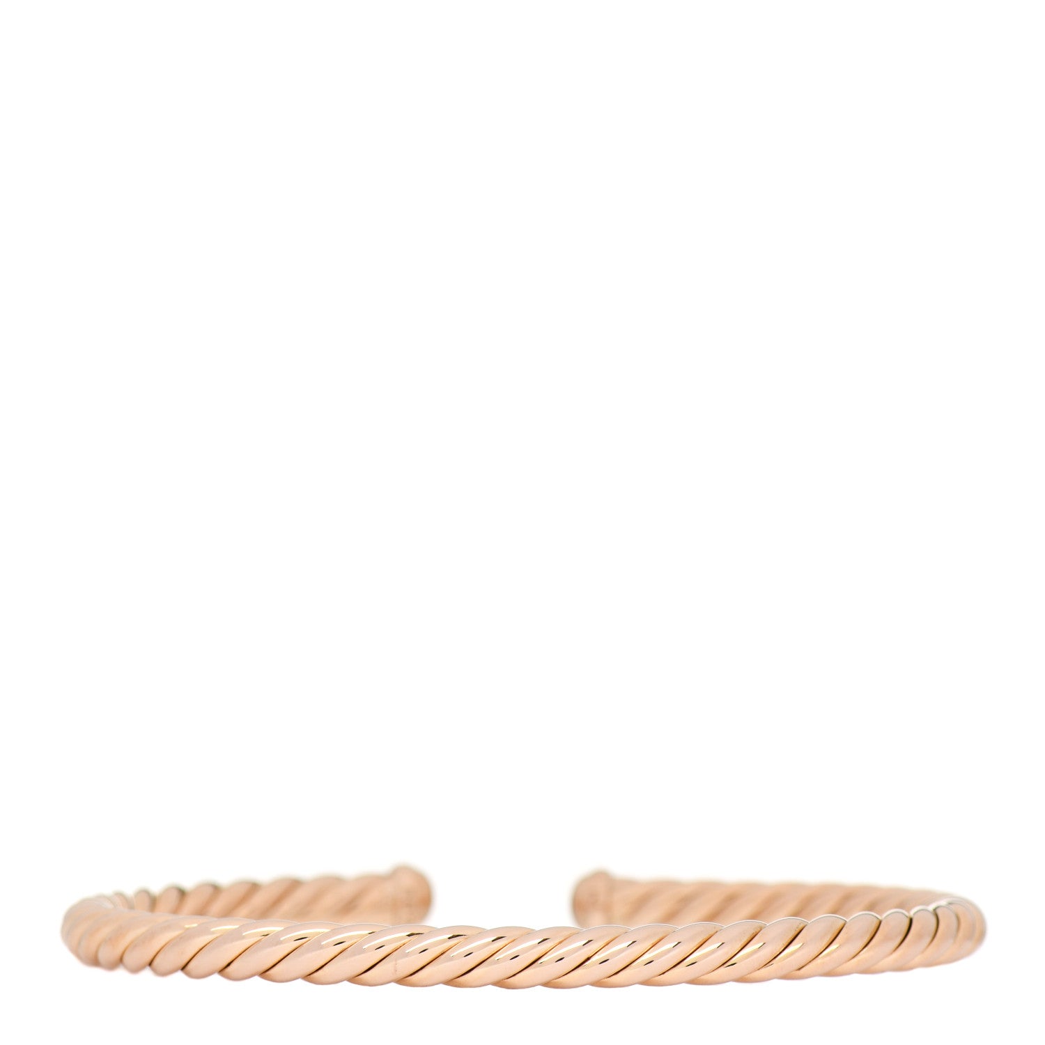 David Yurman 18K Rose Gold 4mm Cablespira Bracelet 2 of 4