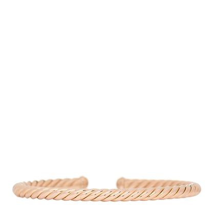 David Yurman 18K Rose Gold 4mm Cablespira Bracelet 2 of 4