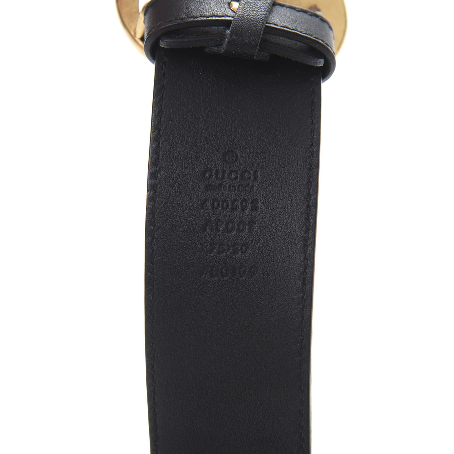 Calfskin Double G 40mm Belt 75 30 Black