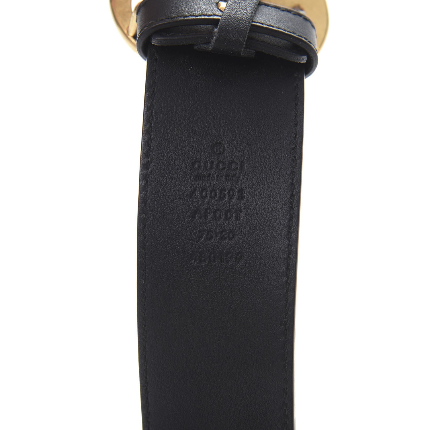 Gucci Calfskin Double G 40mm Belt 75 30 Black 3 of 8