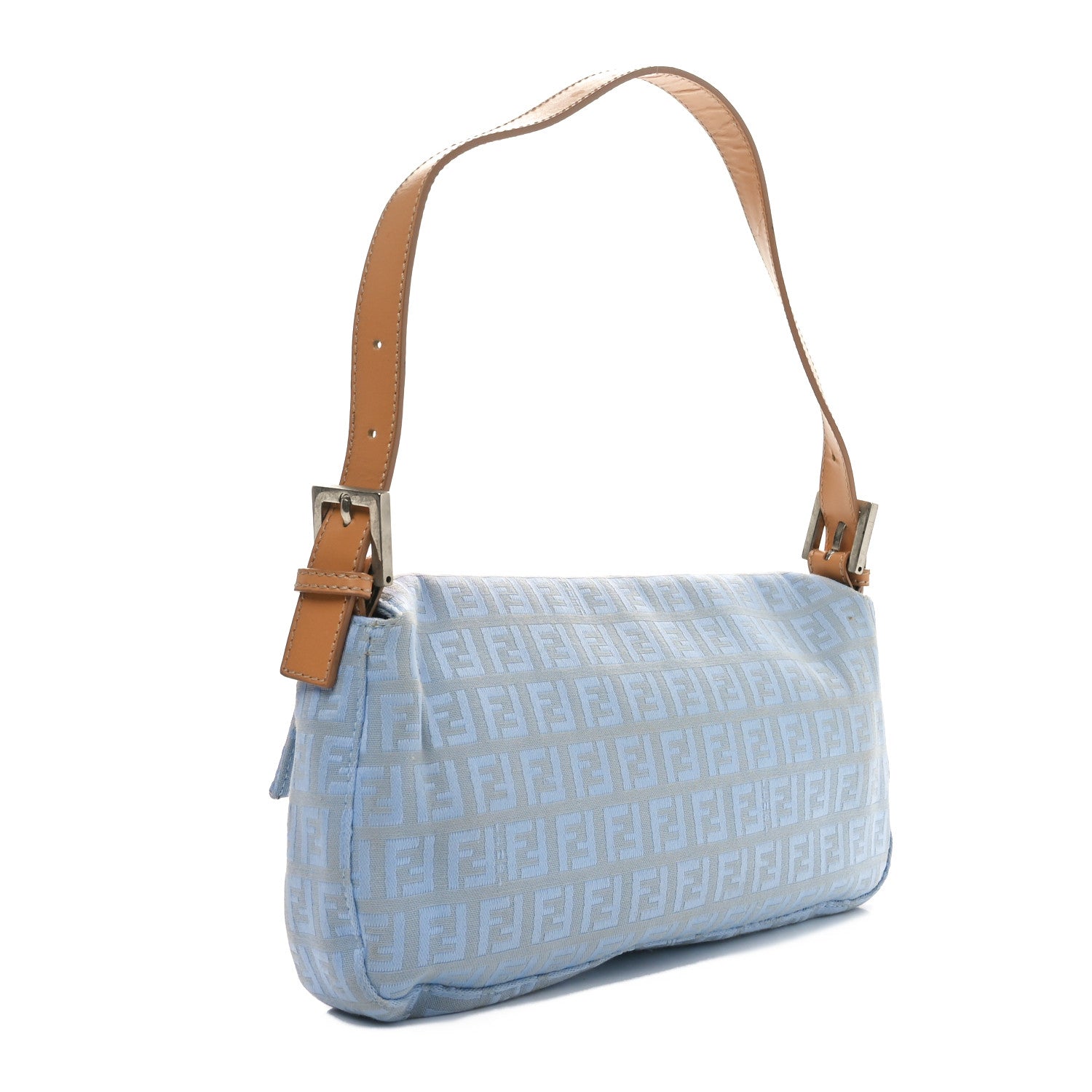 Fendi Zucchino Baguette Blue 3 of 9