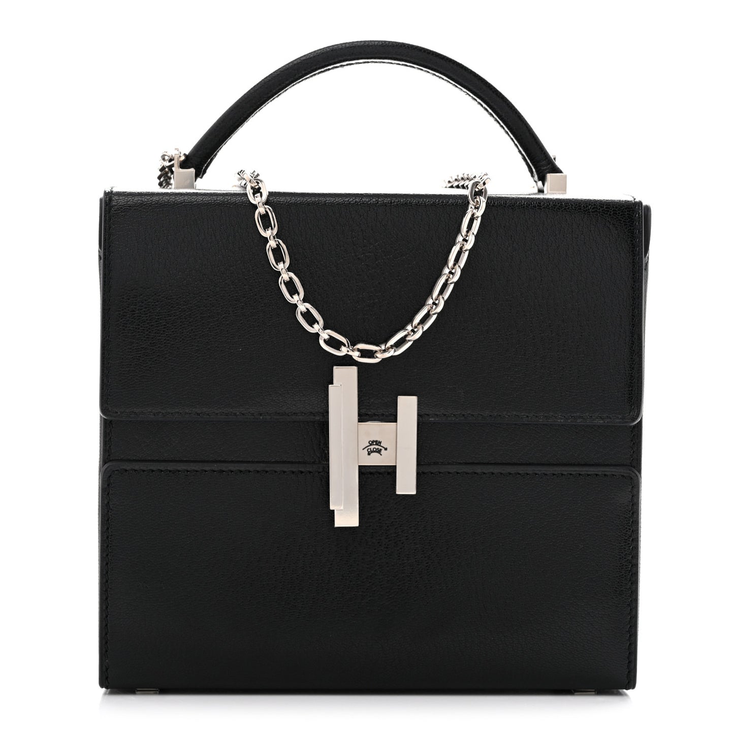 Chevre Chamkila Cinhetic Boxy Top Handle Bag Black