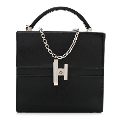 Hermes Chevre Chamkila Cinhetic Boxy Top Handle Bag Black 1 of 11