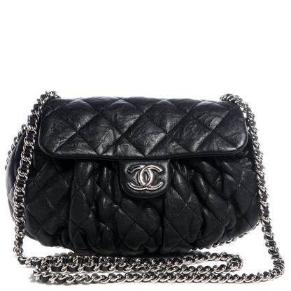 Chanel Lambskin Chain Around Medium Messenger Bag Black 1 of 8