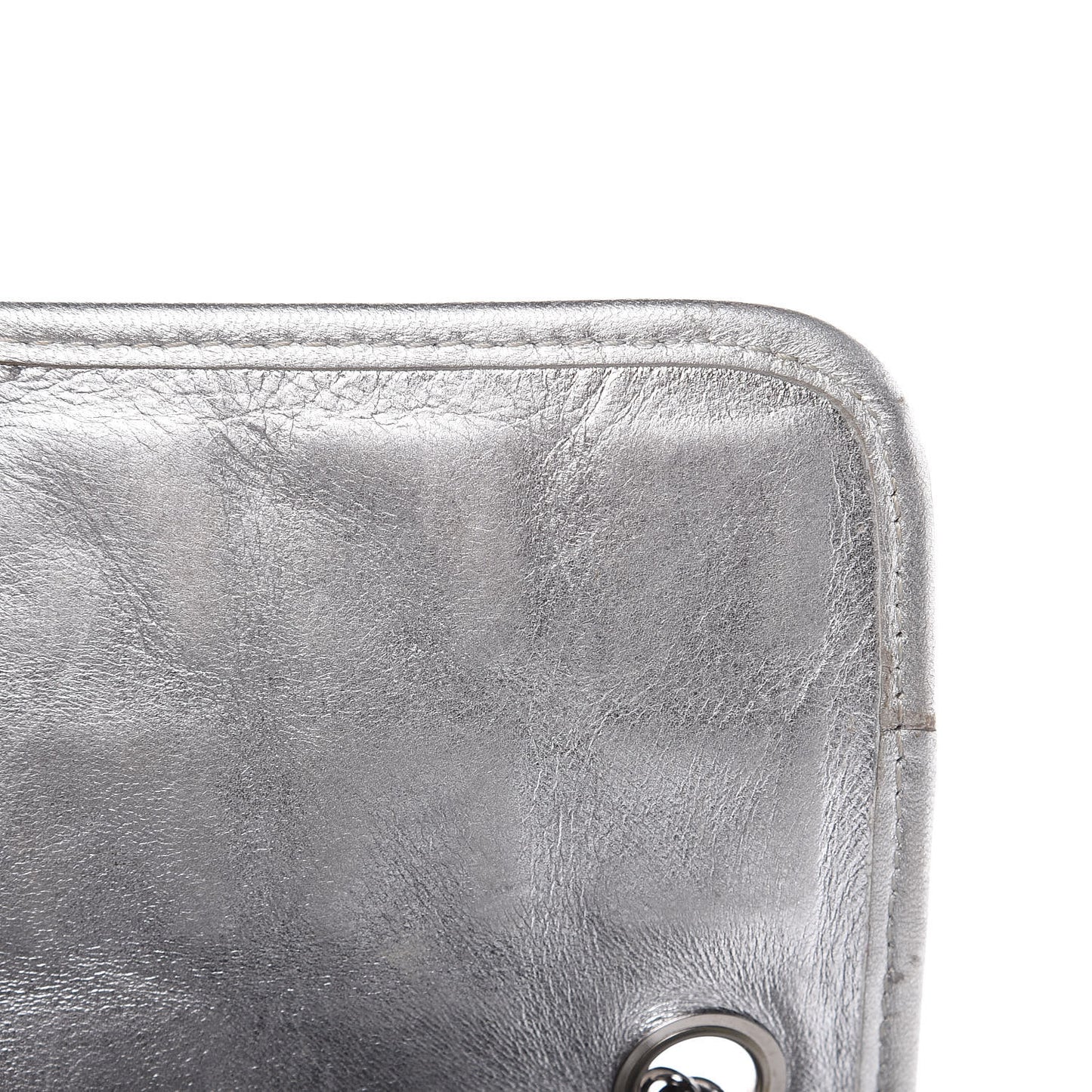 Vinyl Large Ice Cube Flap Silver