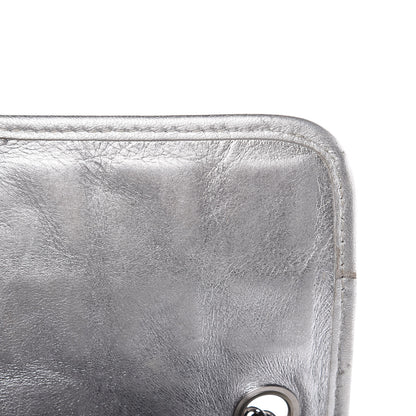 Chanel Vinyl Large Ice Cube Flap Silver 14 of 19