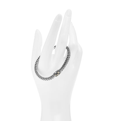 John Hardy Sterling Silver 18K Yellow Gold 7mm Jaisalmer Classic Chain Dot Bracelet 2 of 4