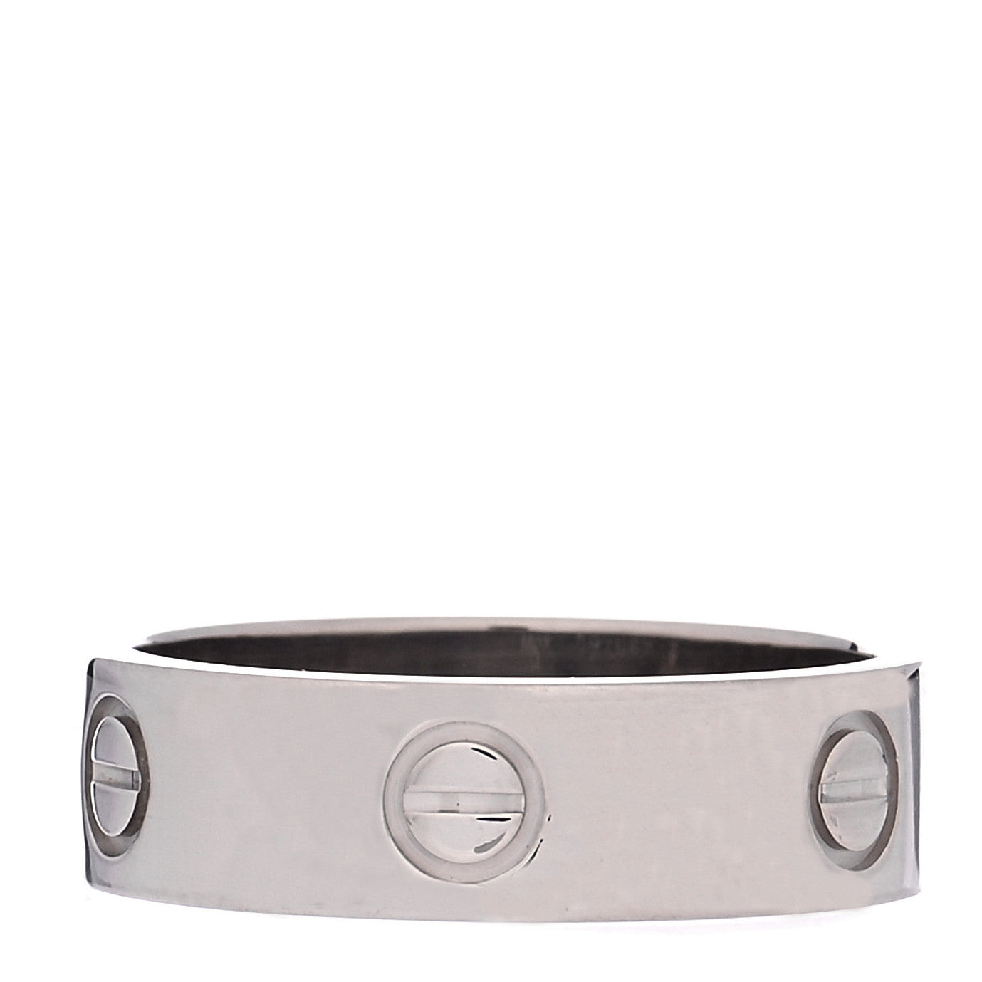 Cartier 18K White Gold 5.5mm LOVE Ring 58 8.25 3 of 4