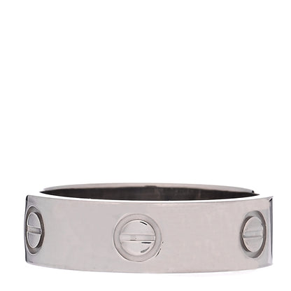 Cartier 18K White Gold 5.5mm LOVE Ring 58 8.25 3 of 4
