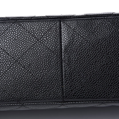 Chanel Caviar Quilted Jumbo Single Flap Black 9 of 13