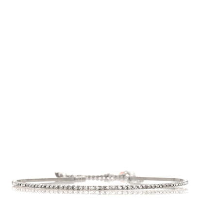 Gucci Metal Crystal Pearl Heart Hairband Silver 3 of 4